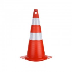 CONE 70CM LARANJA/BRANCO FLEXÍVEL WPS 1910